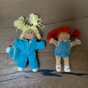 Vintage 1980’s Cabbage Patch Kids Pin Ups Mini Plush Dolls